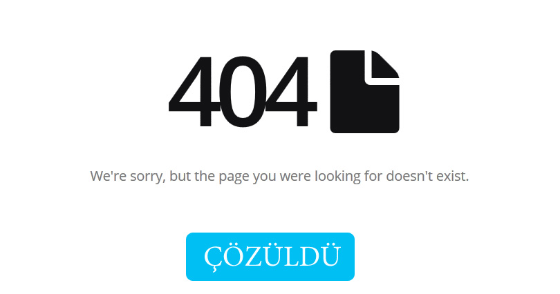 Site Haritası Sayfam 404 hatası veriyor