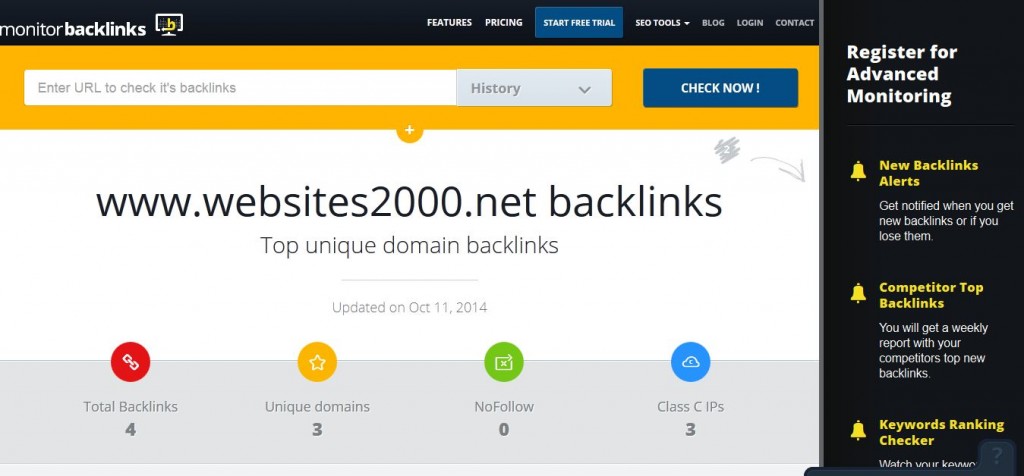 Monitor Backlinks Backlink Analiz Sitesi