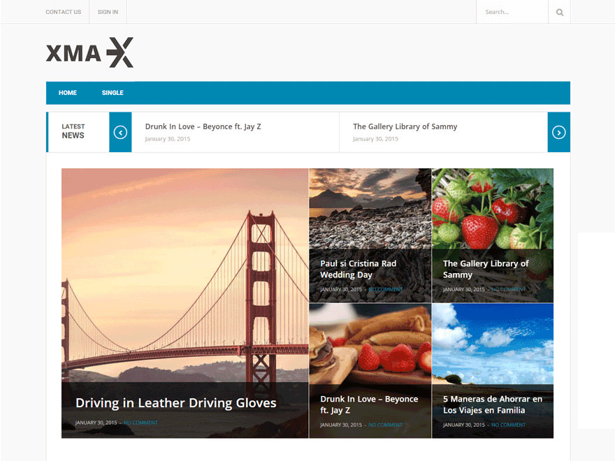 Xmax Ücretsiz WordPress Magazin Teması
